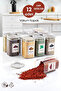 12 Pieces Mica Spice Jar Set with Vacuum Lid Label Gift 250 ml - Not Glass