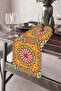 40X140Cm Decorative Thai Feather Tablecloth - Stain Printed, Non-Slip Washable Runner