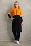 Women's Hijab Tracksuit Set Long Casual Sports Set Mustard
