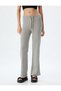 Loose Leg Trousers High Waist Lace-Up Wrinkled Comfortable Fit - 3