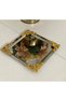 Silver Gold Detailed 18/10 Steel Coffee Presentation Tray 6 Pieces - 7