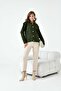 Women's Sleeve Detailed Cardigan Khaki 20807 - 6
