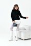 Women's Fringe Detailed Cardigan Black 20795 - 5