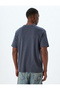 Slogan Printed T-Shirt Crew Neck Short Sleeve Cotton - 4