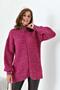 Women's Gradient Zippered Cardigan Fuchsia 20871 - 5