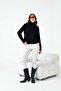 Women's Brass Knit Turtleneck Sweater Black 20909 - 2