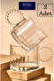 Lüx Special Design Ringo Line طقم من 2 كوب زجاجي سعة 320 مل مع مقبض مزخرف Cödel