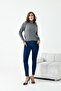 Women's Brass Knit Turtleneck Sweater Gray 20909 - 6