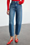 Mavi Yüksek Bel Baggy Jeans TWOSS23JE00295 - 3