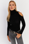 Women's Black Off-Shoulder Camisole Blouse Hor04 - 5