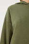 Women's Khaki Hooded Sweatshirt Ow00050 - 3