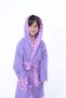 Stars 100% Cotton Children's Bathrobe Hooded, Soft and Comfortable, Water Absorbent, Skin Friendly, Breathable - 3