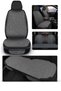 Linen Smoked Car Seat Cushion with Pockets, 7 Pieces for Front and Rear Seats and Backrest, Anti-Sweat - 2
