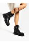 Falk Genuine Floater Leather Women's Black Boots - 2