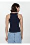 Strappy Knitwear Blouse - 4