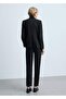 Straight-Cut Fabric Trousers - 4