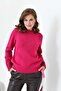 Women's Bead Embroidered Sweater Fuchsia 20741 - 4