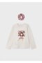 Winter Girl's Hair Bandana T-Shirt - Cream - 3