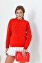 Women's Bead Embroidered Sweater Red 20741 - 6