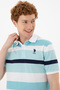 Men's Regular Fit Polo Neck Mint T-Shirt 50288479-Vr090 - 2