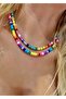 Steel Color Porcelain Necklace