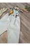 Safari Concept Stone Color Mold Green Detailed Trousers Salopet - 5