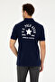 Men's Regular Fit Polo Neck Navy Blue T-Shirt 50288504-Vr033 - 5