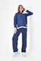 Women's Stripe Detailed Double Suit Indigo 20631