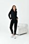 Women's Zippered Double Suit Black 20663 - 4