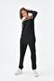 Ftz Women's Striped Double Suit Black 20658 - 5