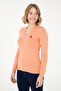 Women's Salmon V-Neck Basic Sweater 50288997-Vr047 - 3
