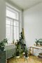 White 3-Piece Wooden Flower Pot Flower Stand with Raw Legs Decorative Side Table Nesting Set 25 cm Diameter for Home - 6