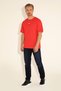 Men's Comfort Fit Crew Neck Red T-Shirt 50289221-Vr030 - 5