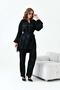 Women's jacquard set black 30877