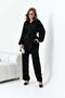 Women's jacquard set black 30877 - 3