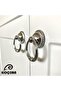 Rustic Pendulum Chrome Button Handle Luxury Country Kitchen Furniture Cabinet Drawer Handle - 3