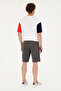 Men's Anthracite Knitted Shorts 50289287 -Vr006 - 4
