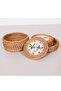 قاعدة أكواب سيراميك مكونة من 6 قطع من Muteber Rattan Boxed - 2