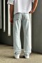 Ice Blue String Ripped R4 Dl Baggy Pants - 3