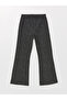 Lcwk Elastic Waist Flared Leg Girl's Leggings