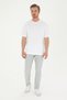 Men's Comfort Fit Crew Neck White T-Shirt 50294216-Vr013 - 4