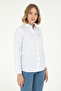 Women's White Long Sleeve Basic Shirt 50293919 -Vr013