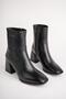 Adela Guaranteed Genuine Leather Square Toe Zippered Heeled Women's Boots - 2