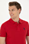 Men's Red Basic Polo Neck T-Shirt 50263238-Vr030 - 2