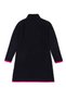 Girl's Navy Blue Polo Collar Long Sleeve Knitwear Dress 50276996-Vr033 - 5