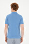 Men's Slim Fit Polo Neck Dark Blue Basic T-Shirt 50279573-Vr032 - 5