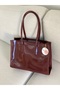 Patent Leather Scratch Resistant Large Women's Bag - 2