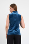 Velvet Fisher Collar Sleeveless T-Shirt - 5