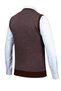 Men's V-Neck Knitwear Burgundy Sweater Patterned Colorful Winter Steel Knit Classic Fit - 5010H - 5