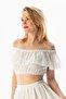 Short Sleeve Voile Lavinya Boat Neck Summer Blouse White Byz - 5